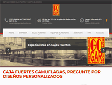 Tablet Screenshot of gogarcajasfuertes.com